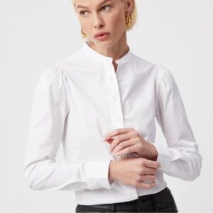 NWT Rochelle Behrens The Puff Shoulder Shirt SZ. large